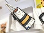 Dior Lady D-Lite Medium Bag Fake in White Pixel Zodiac Embroidery - Image 4
