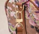 Louis Vuitton Keepall Bandouliere 50 Travel Bag In Brown With Floral Pattern - Image 8