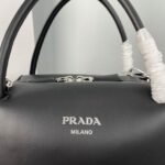 Prada Supernova Medium Top Handle Bag Fake in Black - Image 7