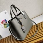 Grey Prada Double Medium Tote Bag Replica - Image 9