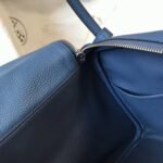 Copy Hermes Lindy 30cm bag in blue agate shade - Image 2