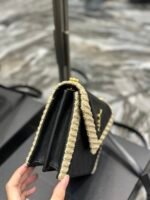 GABY MINI SATCHEL IN QUILTED SUEDE AND SHEARLING - Image 7