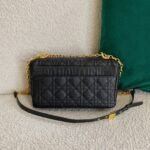 Dior Caro Medium Bag Fake in Black - Image 5