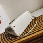 White Prada Double Medium Tote Bag Knockoff - Image 9