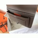 Black taupe knockoff Hermes Dogon duo wallet - Image 2