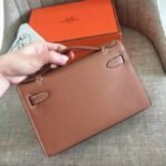 Hermes Gold Epsom High Quality Replica Kelly Pochette Elegant Clutch - Image 2