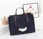 Louis Vuitton Monogram Empreinte Giant Onthego GM Tote In Navy Blue - Image 2