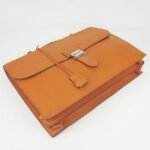 Orange Knockoff Hermes Sac A Depeches 38CM Professional Bag - Image 2