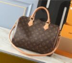 Louis Vuitton Monogram Canvas Soft Speedy 30 Crafty Handbag In Red - Image 2