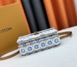 Louis Vuitton LV By The Pool Monogram Tiles Canvas Metis Handbag In Lagoon Blue - Image 4