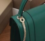 Fake Bvlgari Serpenti Forever Small Bag Green Calfskin - Image 5
