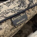 Dior Large Book Tote Bag Fake in White Jardin d Hiver Embroidery - Image 6