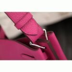 Rose Red Leather Replica Hermes So Kelly 22cm Vivid Shoulder Bag - Image 7