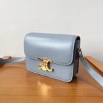 Top Quality Replica Celine Triomphe Teen Bag In Pale Blue - Image 4