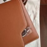 Caramel replica Hermes Mini Sac Roulis handbag - Image 8