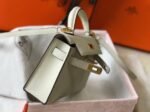 Hermes Kelly Mini II Bag Replica in White - Image 4