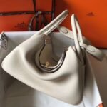 Fake Hermes Lindy 30cm bag in beton color