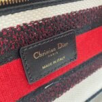 Dior Lady D-Lite Medium Bag Replica in White Multicolor Cupidon Embroidery - Image 2