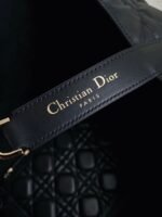 Dior Toujours Large Bag Replica in Black Macrocannage Calfskin - Image 5