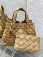 Dior Toujours Medium Bag Fake in Tan Macrocannage Calfskin - Image 2