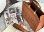 Top Quality Replica Fendi Sunshine Medium Tote Bag In Brown Calfskin - Image 7