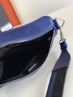 Prada Triangle Shoulder Bag Replica in Blue - Image 5