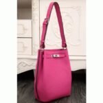 Rose Red Leather Replica Hermes So Kelly 22cm Vivid Shoulder Bag - Image 5