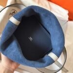 Bicolor sapphire replica Hermes Picotin Lock 22cm handbag - Image 3