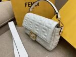 Top Quality Knockoff Fendi Medium Baguette Bag In White FF - Image 6
