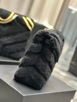 LOULOU SMALL CHAIN BAG IN QUILTED “Y” LEATHER, SATIN AND SEQUINS - Image 8