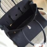 Black Knockoff Designer Hermes Birkin 35CM Tote - Image 7