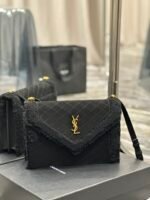 GABY MINI SATCHEL IN QUILTED SUEDE AND SHEARLING - Image 2