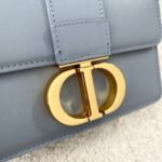 Dior 30 Montaigne Micro Bag Knockoff in Grey Box Calfskin - Image 6