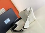 Prada Triangle Shoulder Bag Fake in White - Image 8