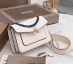 Fake Bvlgari Serpenti Forever Medium Crossbody Bag with Chain White - Image 8