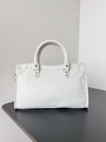 Knockoff Balenciaga Le City Small Bag White Arena Lambskin - Image 9