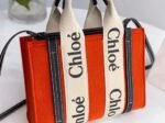 Top Quality Replica Chloe Small Woody Tote Bag In Orange Felt - Image 6