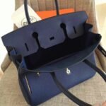 Sapphire Color Imitation Hermes Birkin 35CM Purse - Image 3