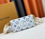 Louis Vuitton LV By The Pool Monogram Tiles Canvas Multi Pochette Accessoires In Lagoon Blue - Image 4