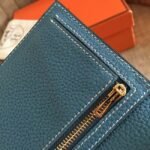 Blue Jean Clemence Knockoff Hermes Bearn Wallet - Image 4