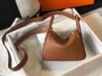 Top replica Hermes Lindy Mini handbag in gold - Image 8
