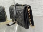 Dior Miss Dior Top Handle Bag Fake in Black Cannage Lambskin - Image 4