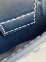 Dior 30 Montaigne East-West Bag with Chain Knockoff in Blue Oblique Jacquard - Image 5