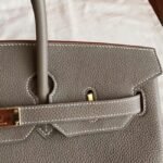 Etoupe Replica Luxury Hermes Birkin 40cm Large Bag - Image 8