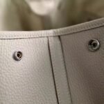 White Top Replica Hermes Garden Party 30cm Crisp Canvas Bag - Image 4