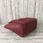 Celine Micro Luggage Tote Bag Knockoff in Dark Red - Image 4