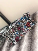Dior Medium Book Tote Bag Imitation in Multicolor Mille Fleurs Embroidery - Image 6