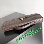 Replica Bottega Veneta Andiamo Clutch with Handle Fondant Intrecciato Lambskin - Image 6