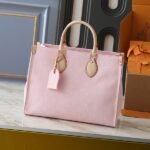 Monogram Denim OnTheGo MM In Washed Pink