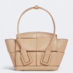 Top Quality Fake Bottega Veneta Arco Mini Bag In Beige Intrecciato Calfskin